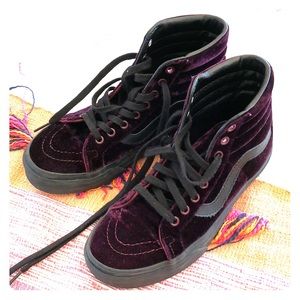 Vans Velvet worn once